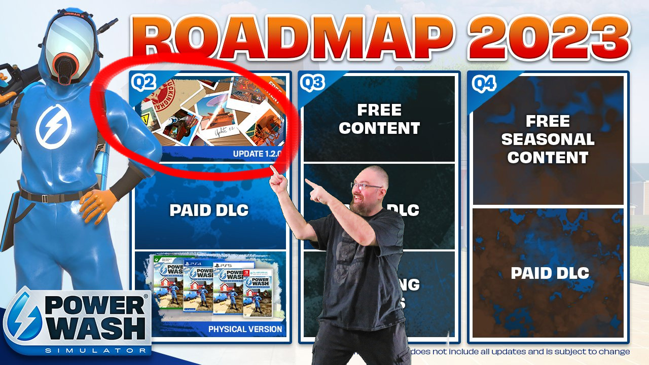 The PowerWash Simulator 2023 roadmap