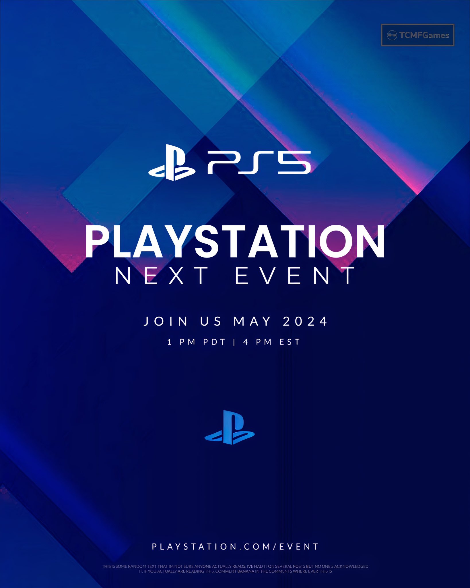 There is a Playstation event in May 2024, but will it be on the 28th?