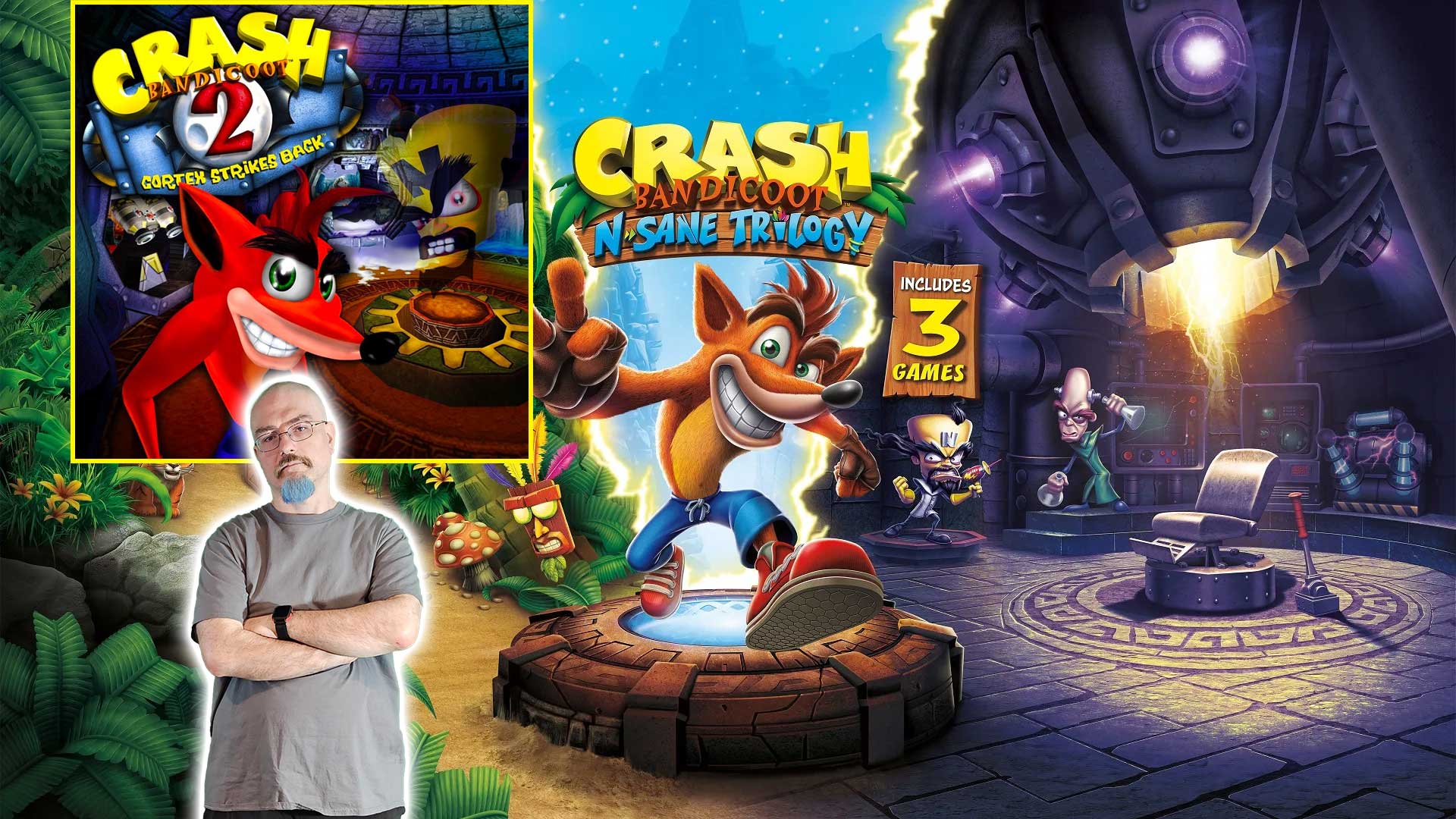 Crash 1 was hard, but 2 was mostly easy. The last few levels did amp up the difficulty though.