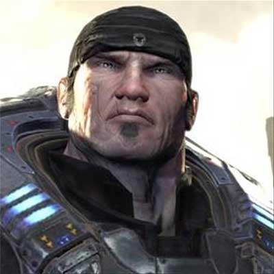 Marcus Fenix as he appears in the Gears of War video games