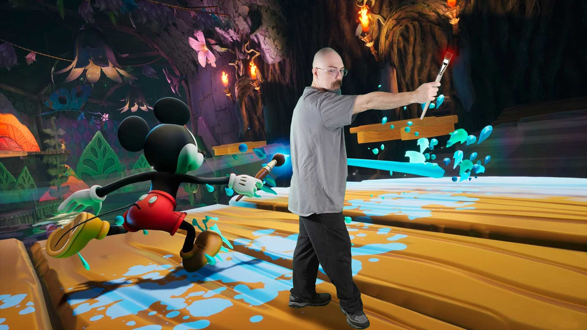 Let's paint this town, Mickey!