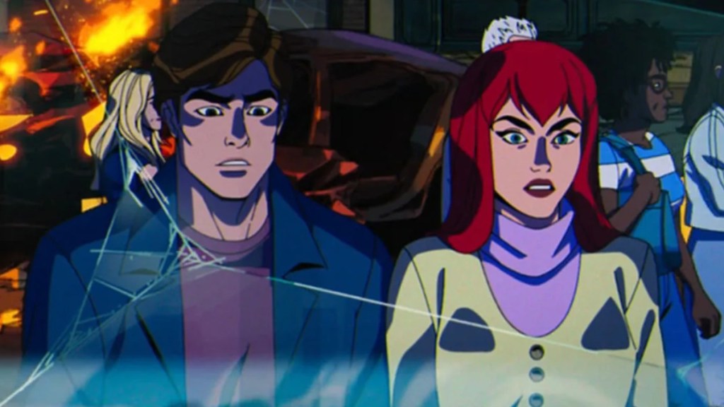 Peter and Mary Jane Watson as they appear in X-Men 97