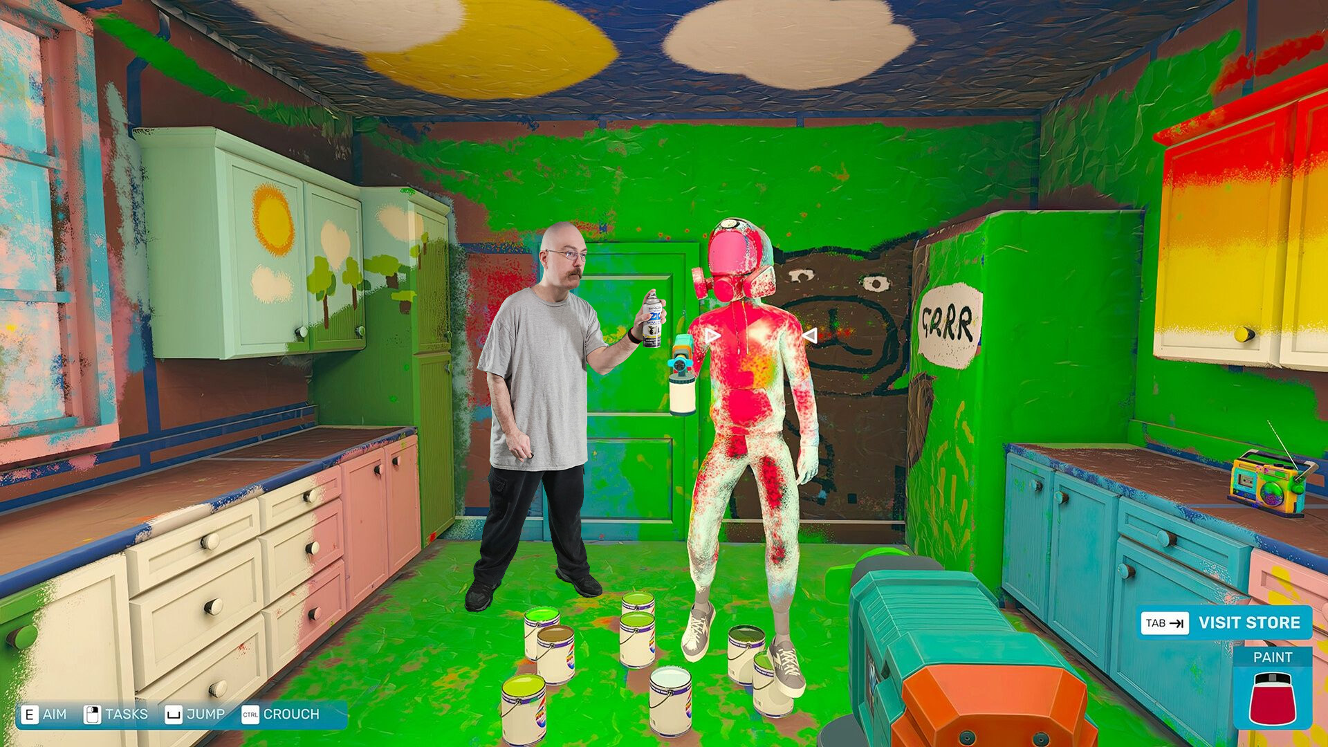 Wait, we were supposed to paint the walls white?